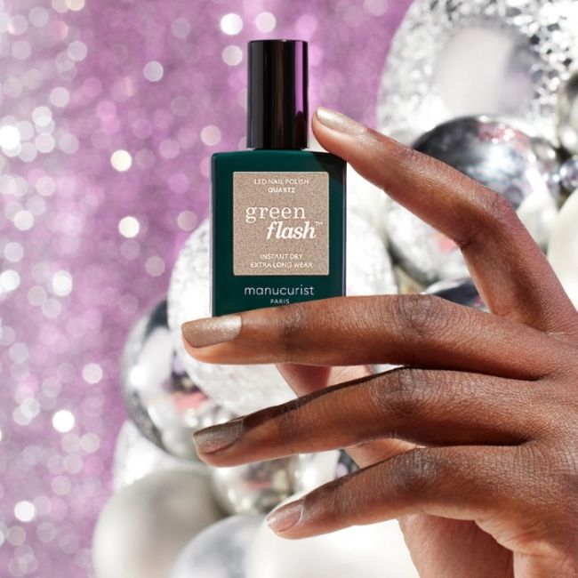 Semi-permanente LED vernis Green Flash Quartz Manucurist 15ml