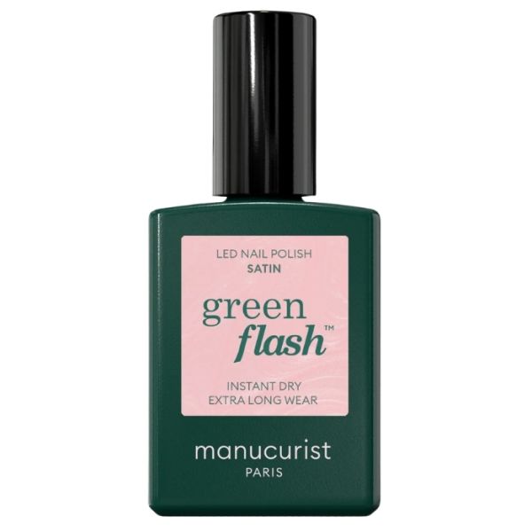 Verniz semi-permanente LED Green Flash Satin Manucurist 15ml