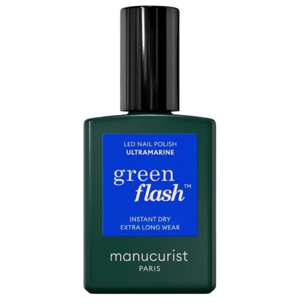 Semi-permanente LED vernis Green Flash Ultramarine Manucurist 15ml