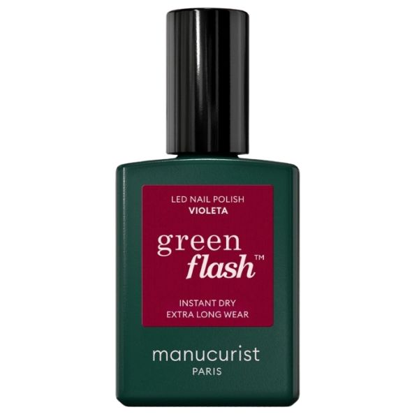 Semi-permanente LED-vernis Green Flash Violeta Manucurist 15ml Semi-permanente LED-vernis Green Flash Violeta Manucurist 15ml