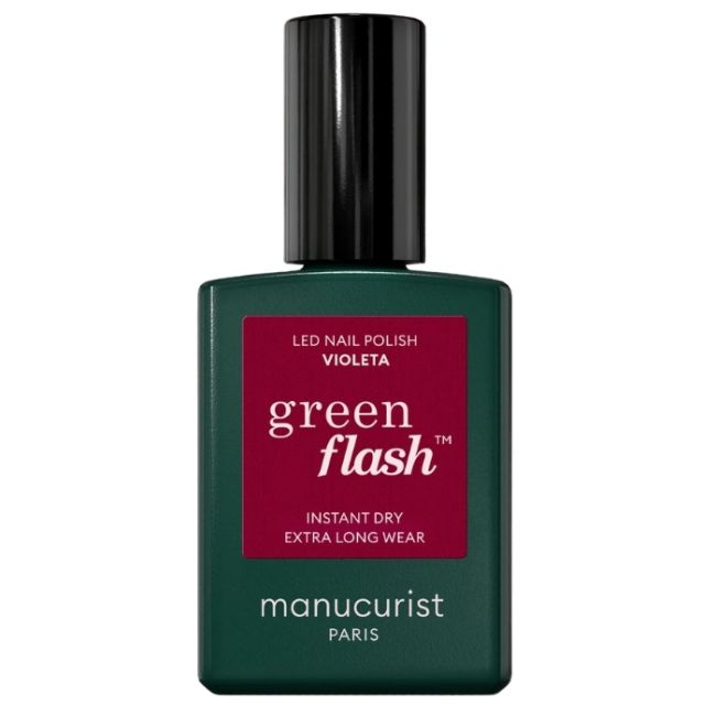 Semi-permanente LED-vernis Green Flash Violeta Manucurist 15ml