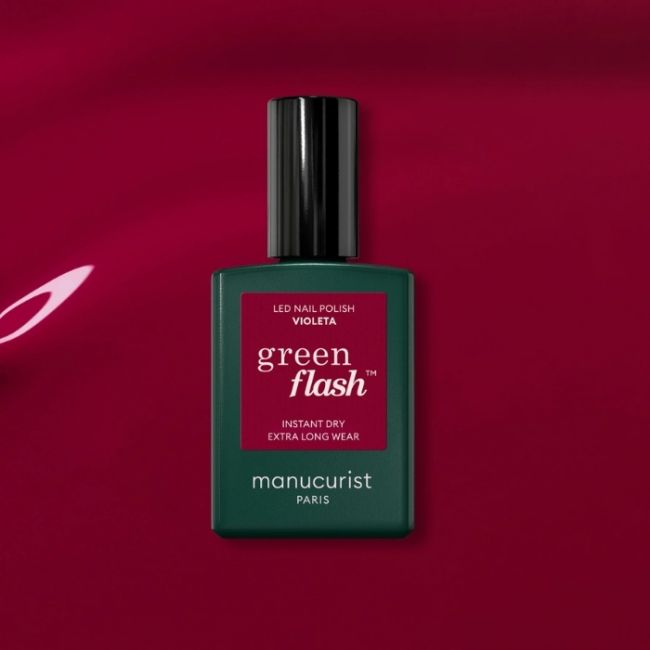 Semi-permanente LED-vernis Green Flash Violeta Manucurist 15ml