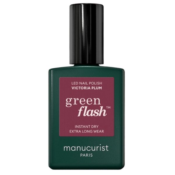 Semi-permanente LED nagellak Green Flash Victoria Plum Manucurist 15ml