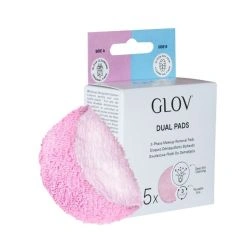 5 cotons démaquillants réutilisables rose Glov