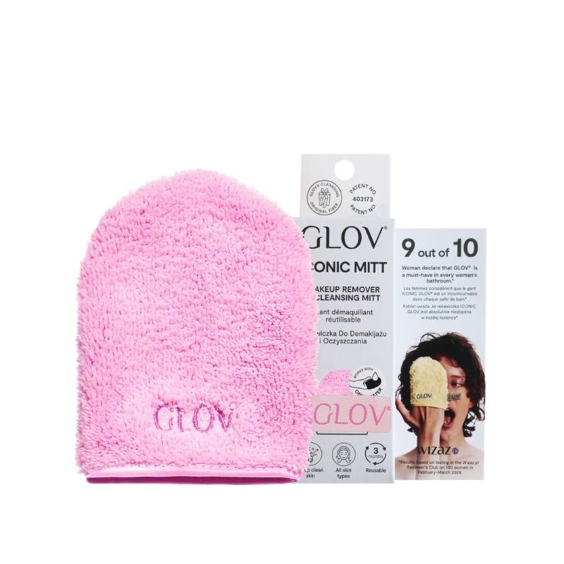 Herbruikbare rozenwater make-up verwijderhandschoen Glov