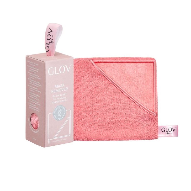 Guanto lavabile per rimuovere le maschere viso rosa Glov