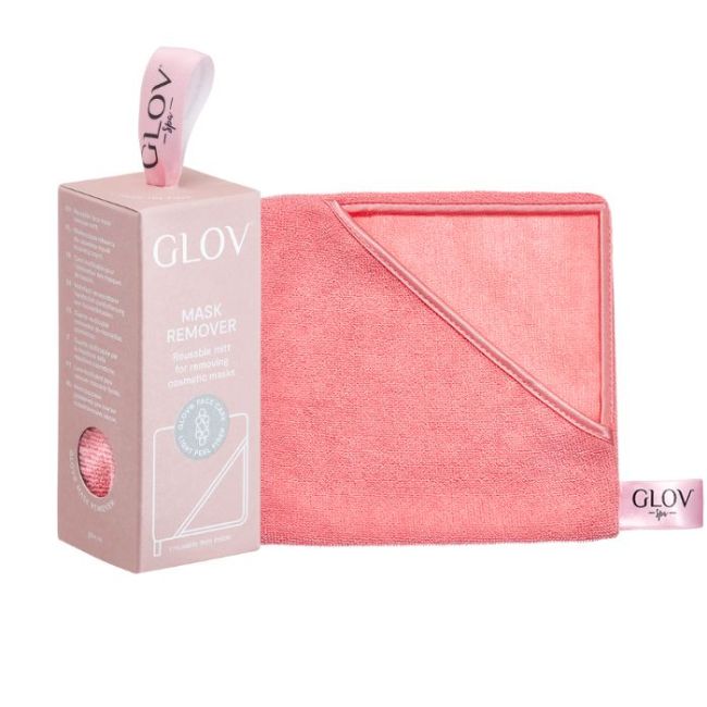 Guanto lavabile per rimuovere le maschere viso rosa Glov