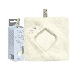 Gant serviette démaquillant réutilisable ivoire Glov