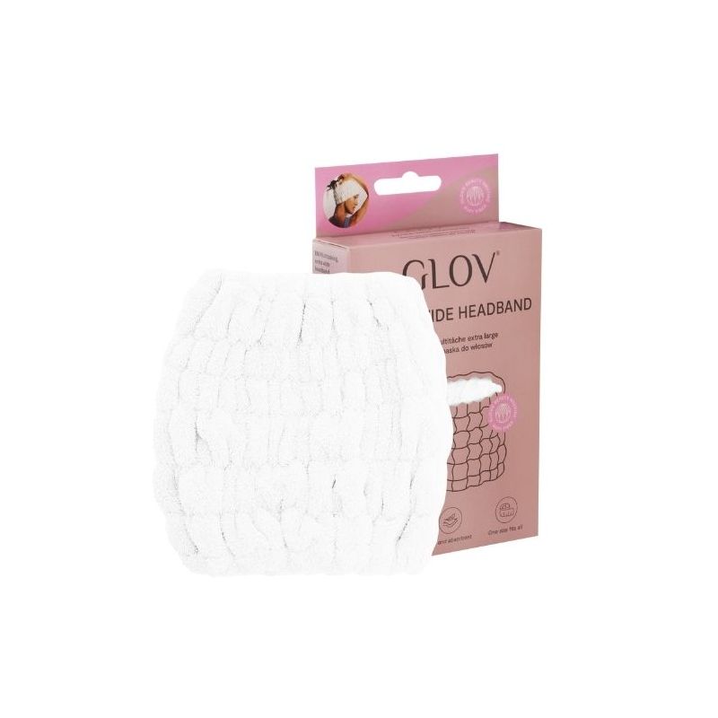 Extra grote witte haarband Glov