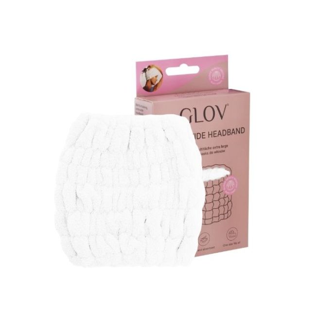 Extra grote witte haarband Glov