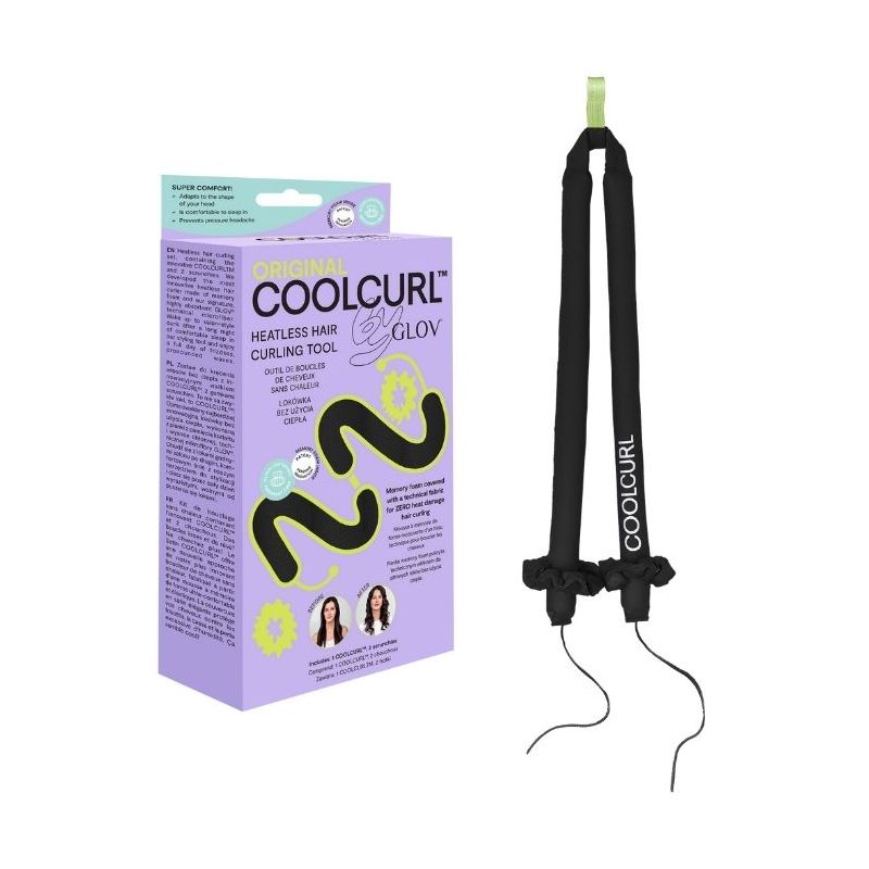 Bigoudis sem calor microfibra preta CoolCurl Glov