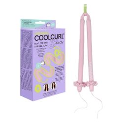 Bigodini senza calore in microfibra rosa CoolCurl Glov