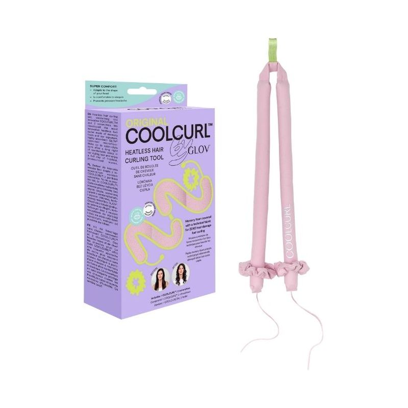 Bigoudis sem calor microfibra rosa CoolCurl Glov