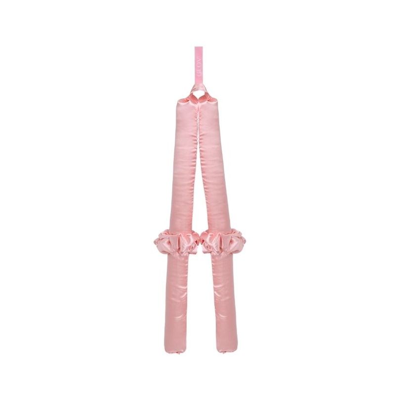 Bigoudis sans chaleur satin rose CoolCurl Glov