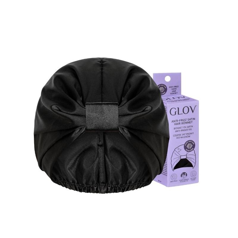 Black anti-frizz satin night cap Glov