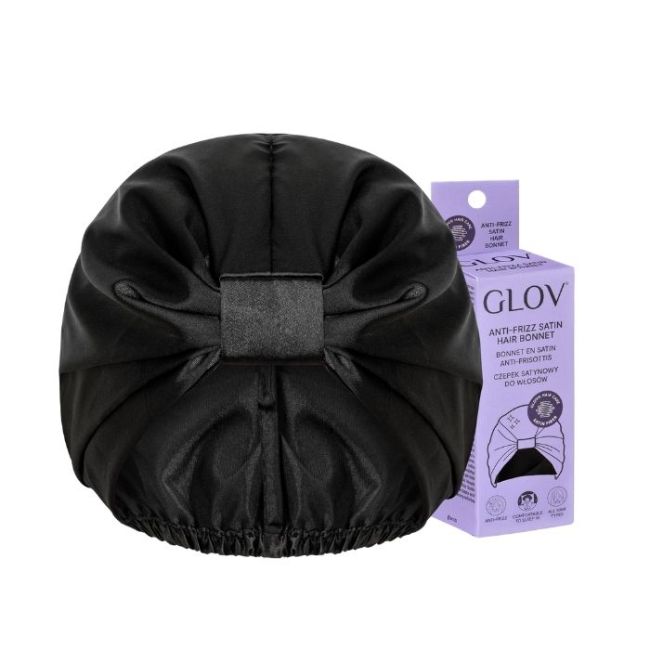 Black anti-frizz satin night cap Glov