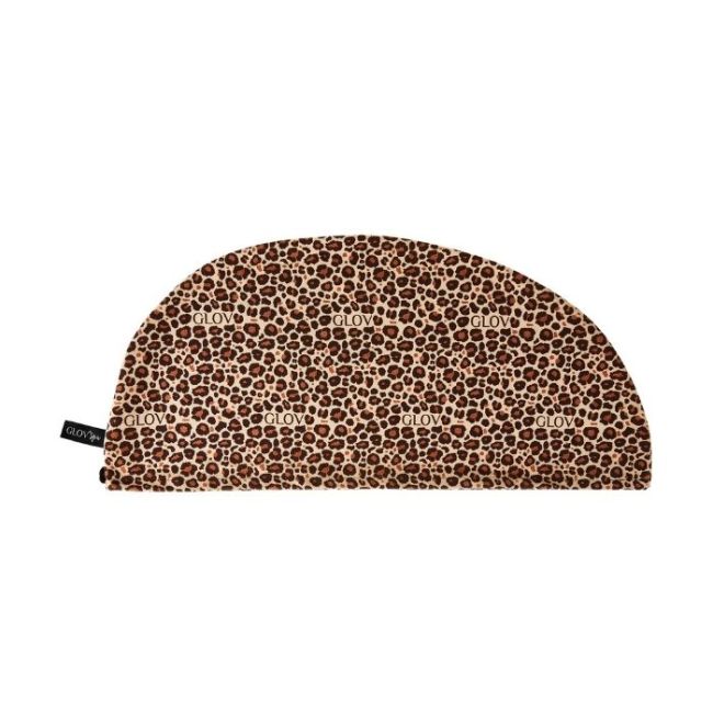 Turbante ultra-absorvente para cabelos de leopardo Glov