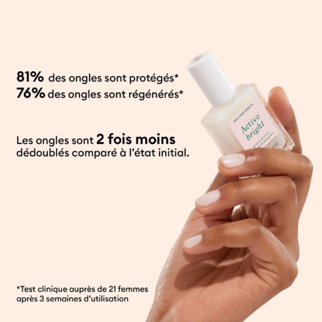 Verniz de cuidado clareador Active Bright Manucurist 15ml