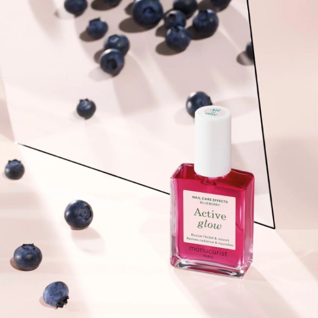 Verzorgende hydraterende vernis Active Glow Blueberry Manucurist 15ml