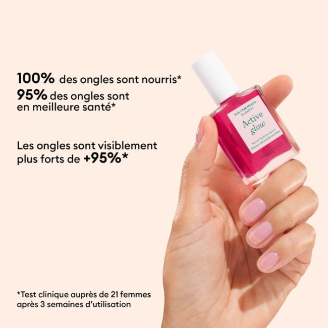 Verzorgende hydraterende vernis Active Glow Blueberry Manucurist 15ml