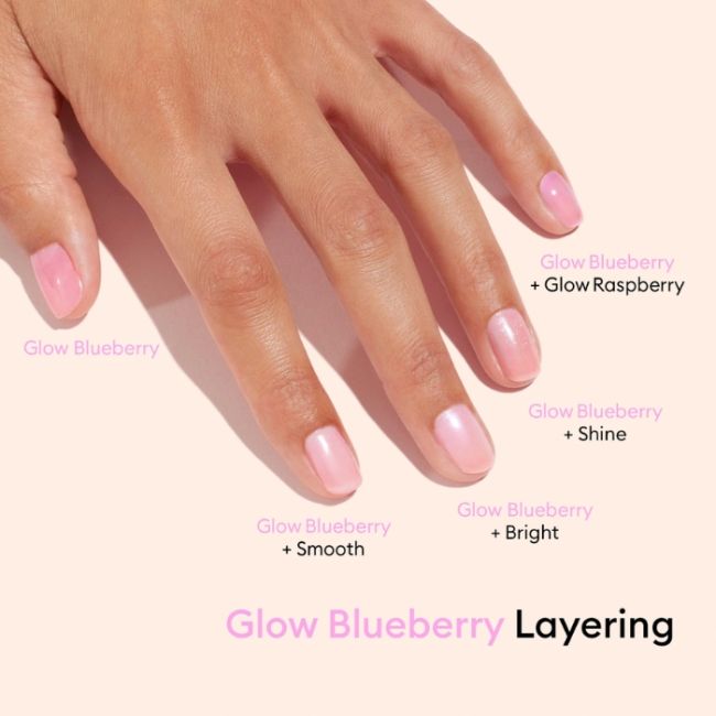 Verzorgende hydraterende vernis Active Glow Blueberry Manucurist 15ml