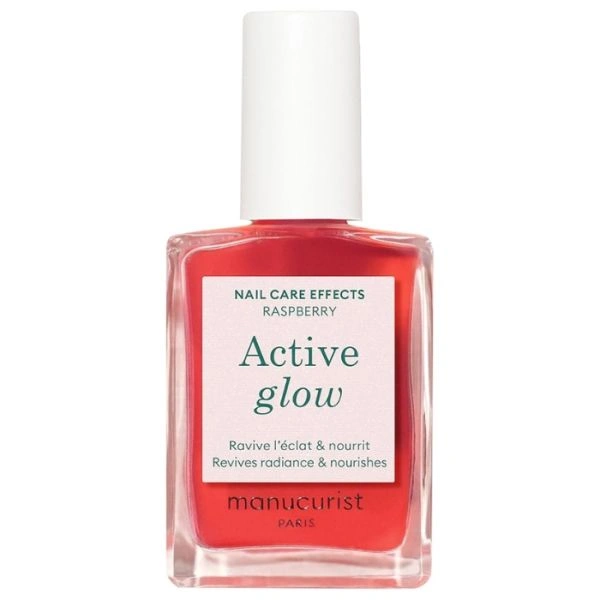 Esmalte de tratamiento hidratante Active Glow Frambuesa Manucurist 15ml