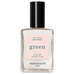 Green Milky White Nail Polish Manucurist 15ml