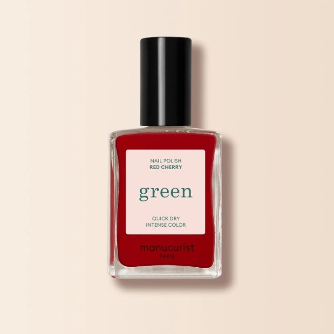 Green Red Cherry Nail Polish Manucurist 15ml