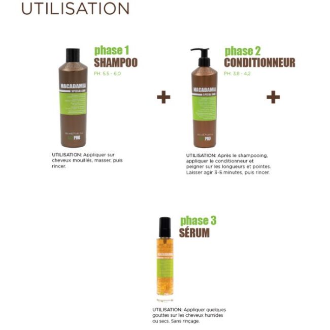 Champú de Macadamia para cabellos sensibles KayPro 2x15ml