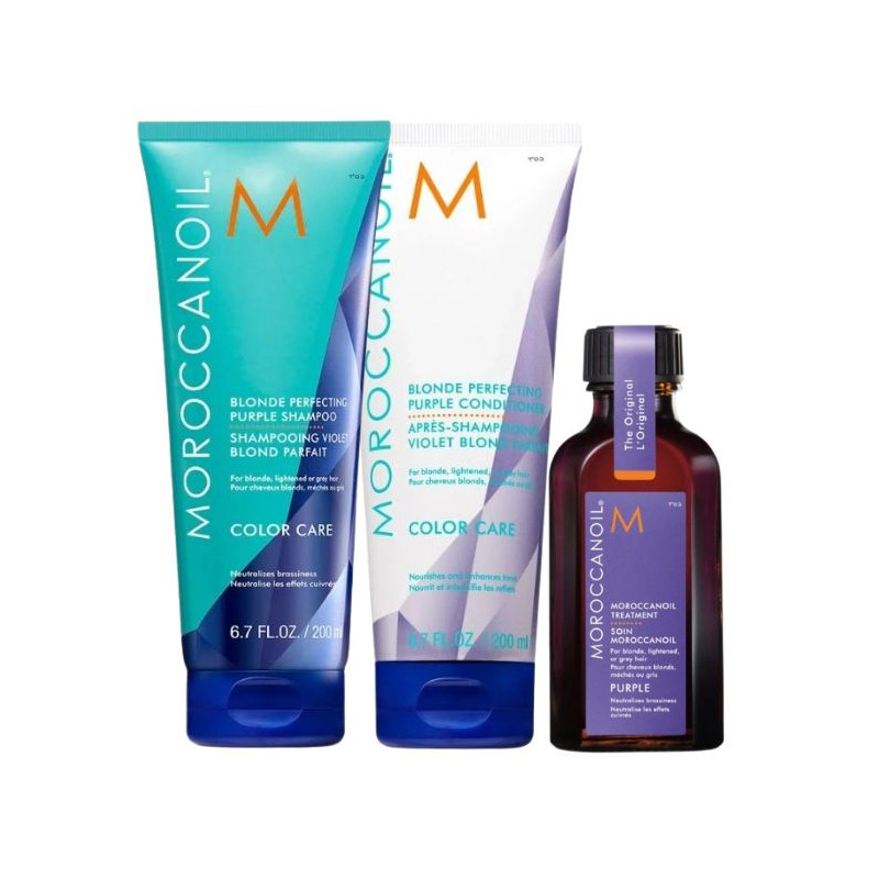 Trio Blond Parfait Cuidado de Cor Moroccanoil
