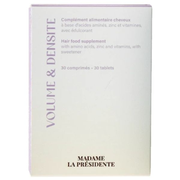 Suplemento alimentar para cabelo Volume & Densidade Senhora Presidente Suplemento alimentar para cabelo Volume & Densidade Senhora Presidente