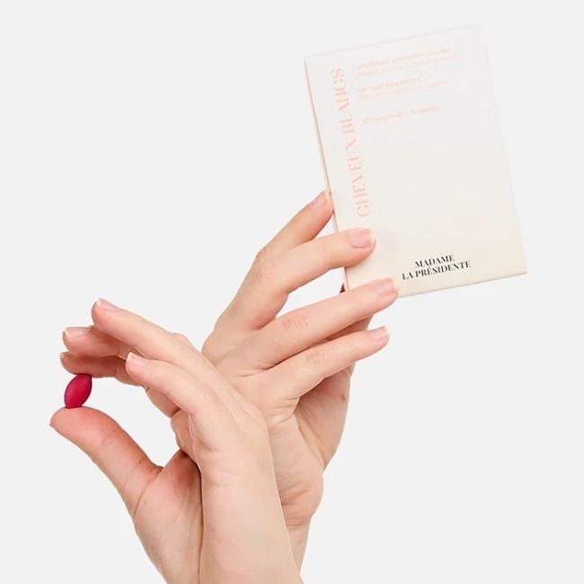 Voedingssupplement voor haar Witte haren Mevrouw de President