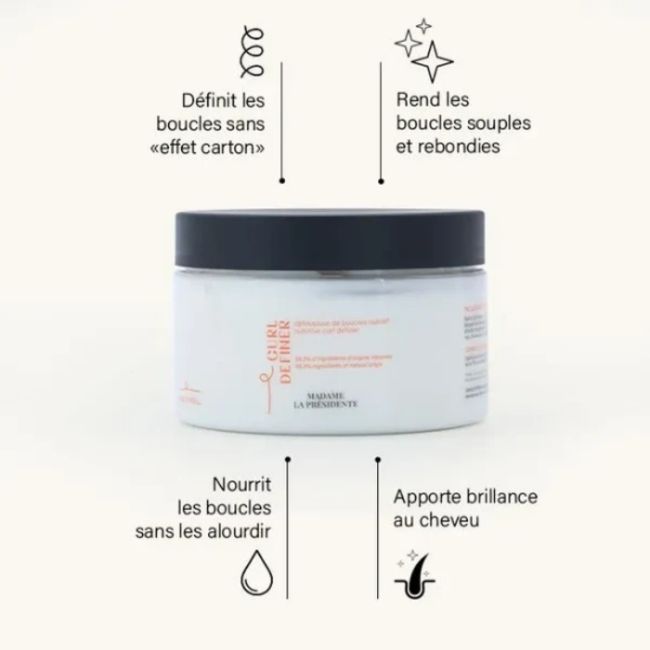 Definidor de cachos nutritivo Curl Definer Madame la Présidente 250ml