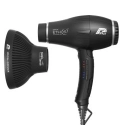 Ethos black hairdryer box with magic sense diffuser Parlux