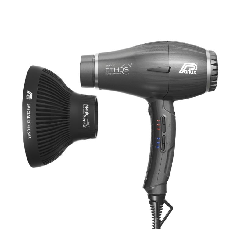 Box haardroger Ethos antraciet met magic sense diffuser Parlux