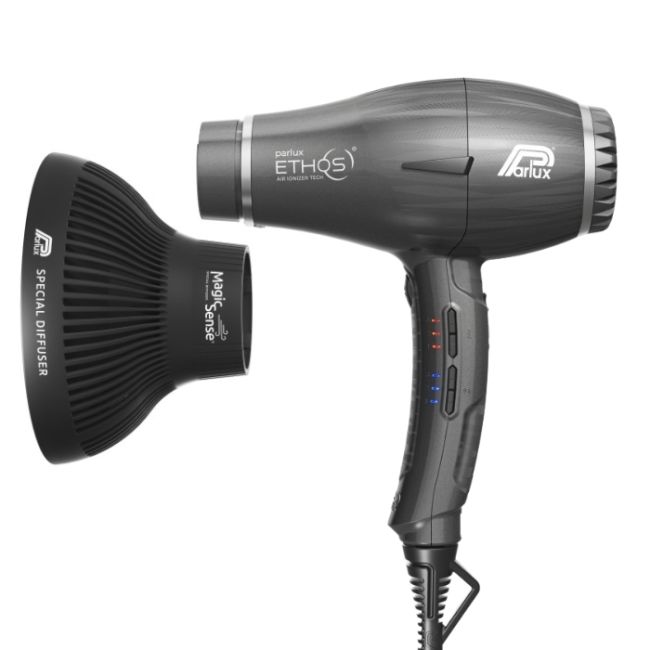 Box haardroger Ethos antraciet met magic sense diffuser Parlux