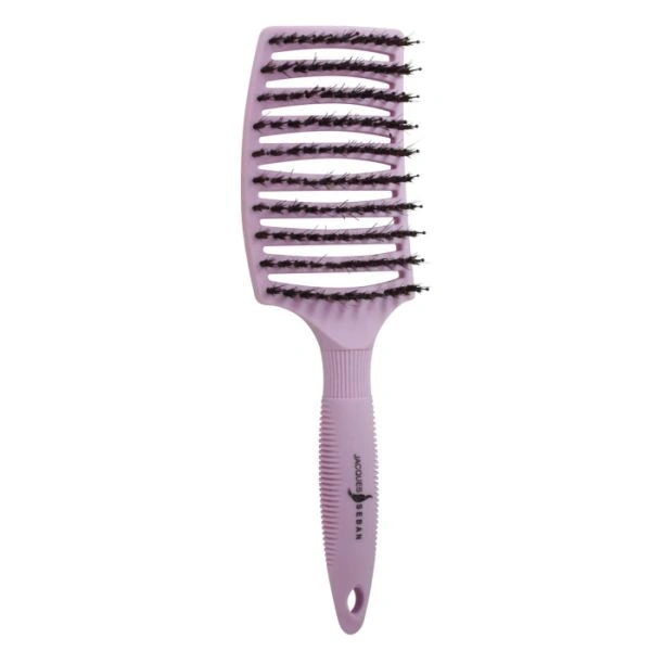 Curved bristle brush with boar bristles by Jacques Seban Curved bristle brush with boar bristles by Jacques Seban