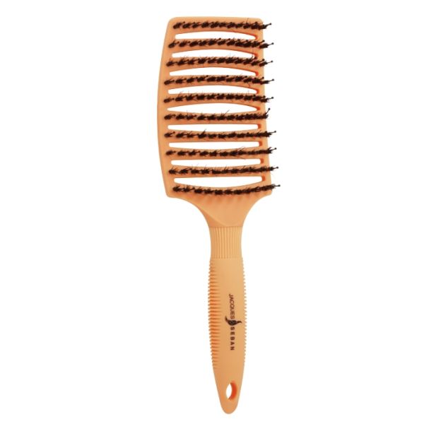 Brosse courbe poils sanglier oranje Jacques Seban Brosse courbe poils sanglier oranje Jacques Seban