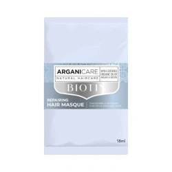 Echantillon masque hydratant réparateur cheveux secs Biotine Arganicare 18 ML
