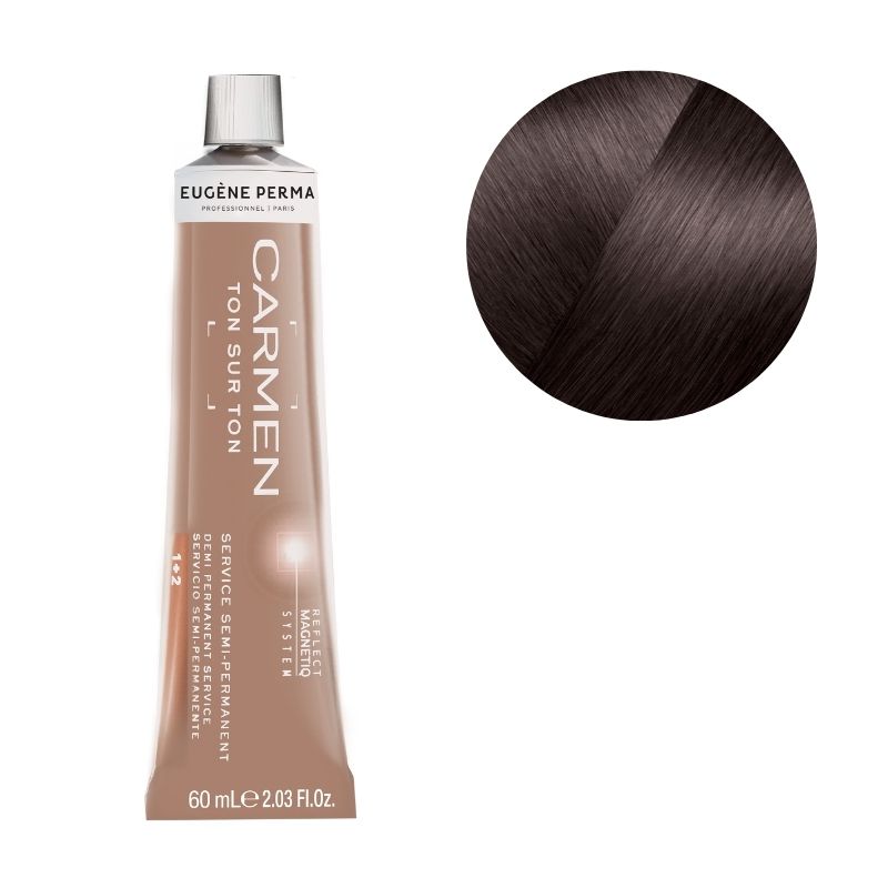 Coloración Carmen Ton sur Ton 612 Marrón glaseado Eugène Perma 60ml