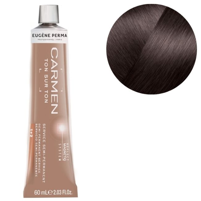 Coloración Carmen Ton sur Ton 612 Marrón glaseado Eugène Perma 60ml