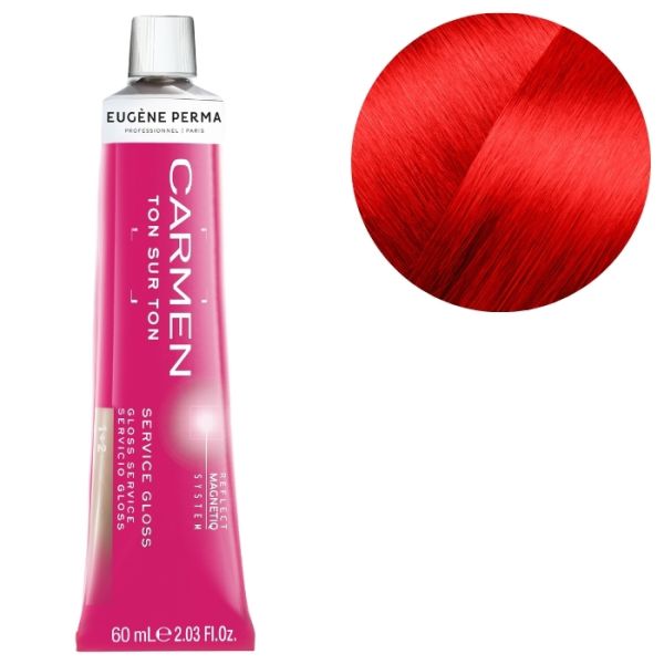 Kleur Carmen Ton sur Ton G60 Glanzend intense rood Eugène Perma 60ml Kleur Carmen Ton sur Ton G60 Glanzend intense rood Eugène Perma 60ml