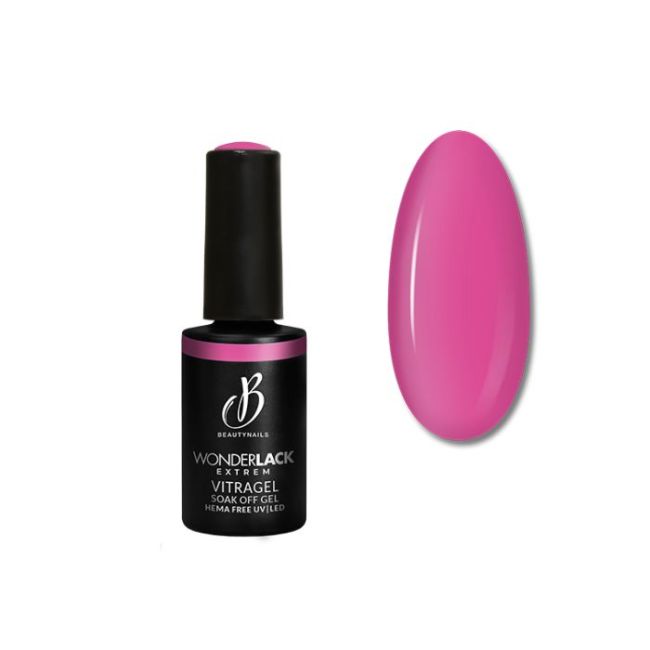Semi permanent Wonderlack Hema free vitragel pinkish Color Glass Beautynails 8ML