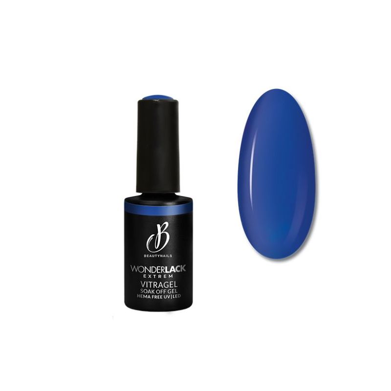 Semi permanent Wonderlack Hema free vitragel indigo Color Glass Beautynails 8ML