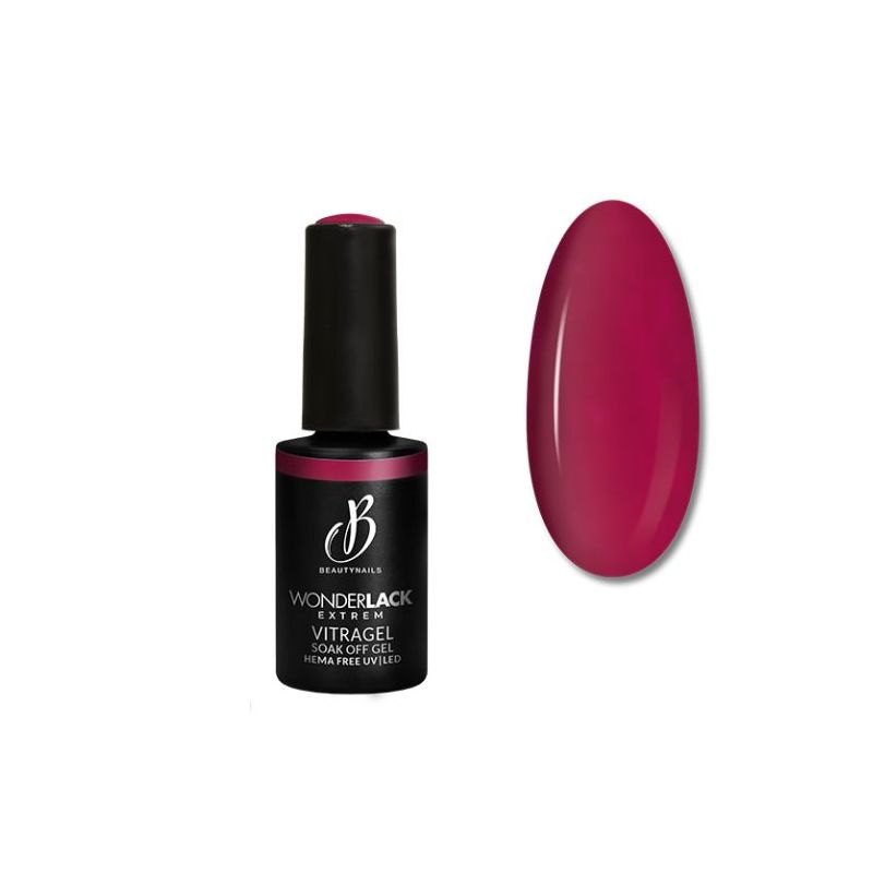 Semi permanent Wonderlack Hema free vitragel cherry Color Glass Beautynails 8ML
