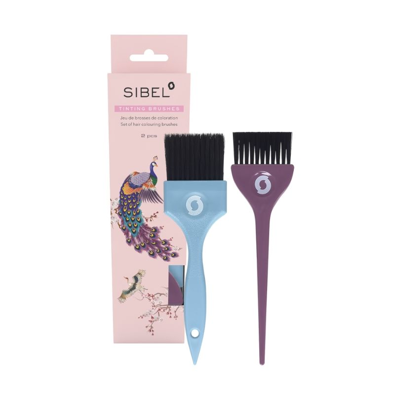 Pinceaux de coloration Asie (Brosse de coloration + brosse pour balayage) Sibel