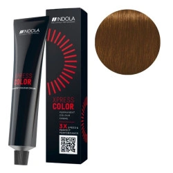 Schnellabdeckung Coloration XpressColor 7.44 Mittelblond Intensiv Kupfer Indola