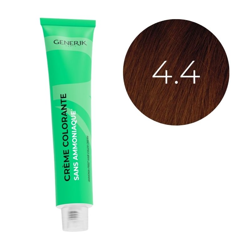 Coloration sans ammoniaque 4.4 Générik 100ml