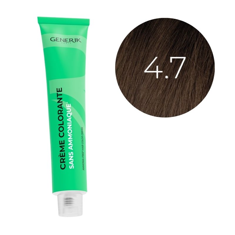 Coloration sans ammoniaque 4.7 Générik 100ml