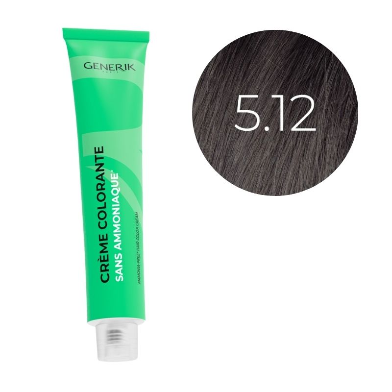 Coloration sans ammoniaque 5.12 Générik 100ml